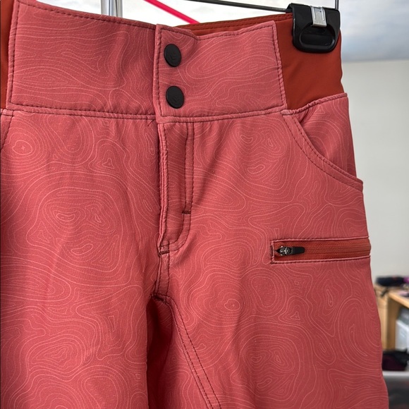 Shredly Rust Topographic Cargo Bike Shorts - Picture 5 of 9